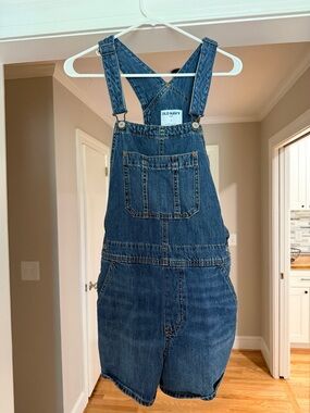 Old Navy Blue Denim Shortalls